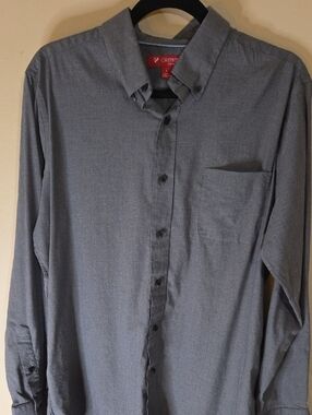Daniel Cremieux Men's Light Gray Button-Down Shirt